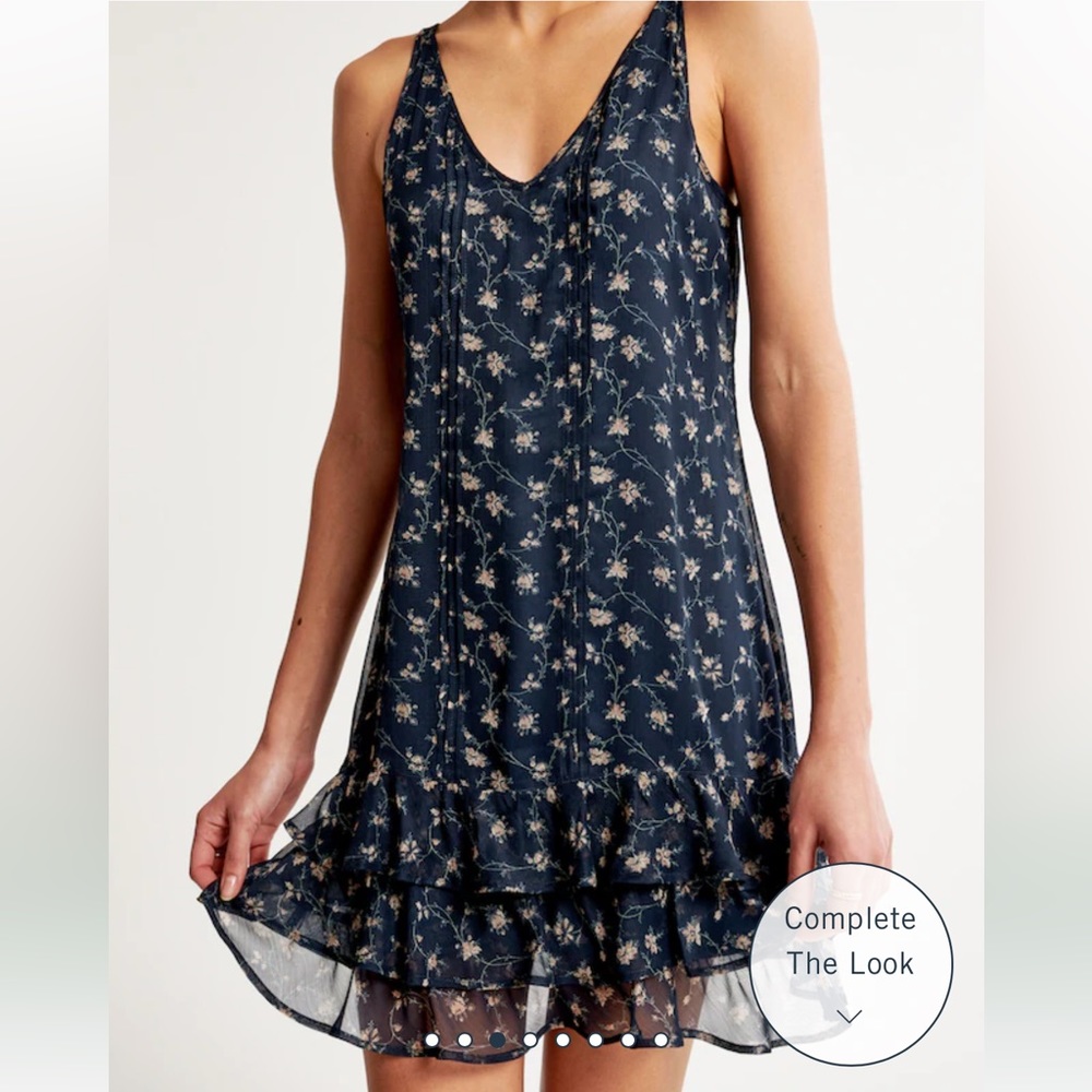Abercrombie & Fitch Navy Floral Mini Dress